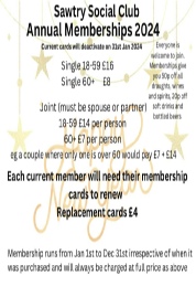 Membership Subs